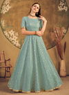 Pista Colour FLORY VOL 16 Exclusive Occasion Wear Net Metalic Foil Work Ladies Latest Designer Gown Collection 4614